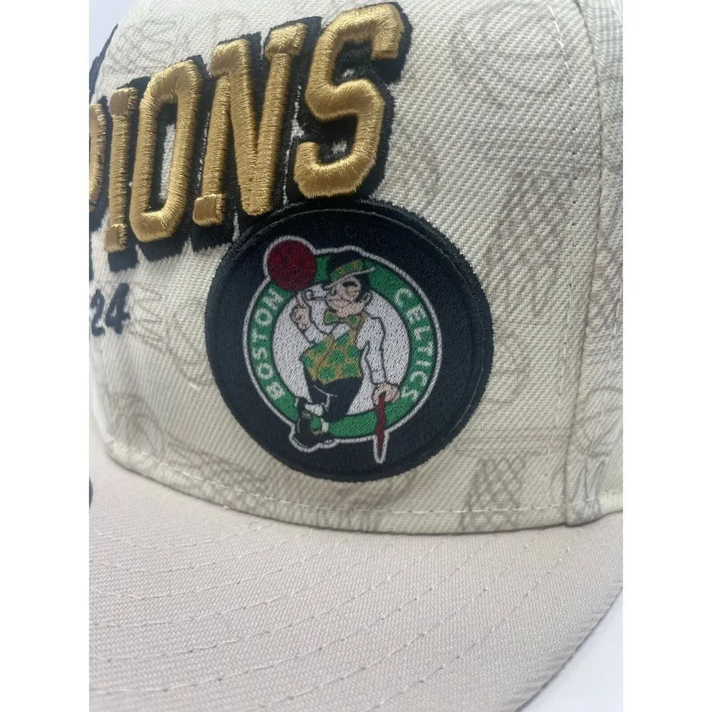 Boston Celtics New Era 2024 NBA Finals Champions Locker Room 9FIFTY Snapback Hat